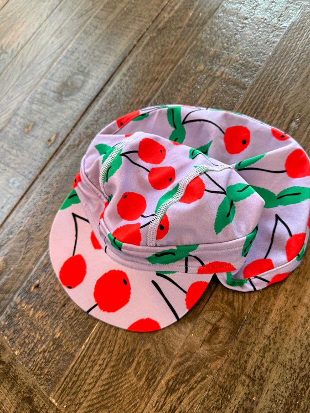 Hanna Andersson  sun hat visor neck protector cherry print size XS